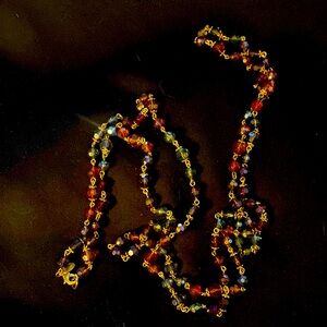 Joan Rivers Multi colored beaded necklace 30”